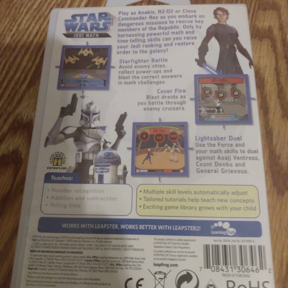 Leapster Star Wars Jedi math game cartridge - Picture 2 of 5